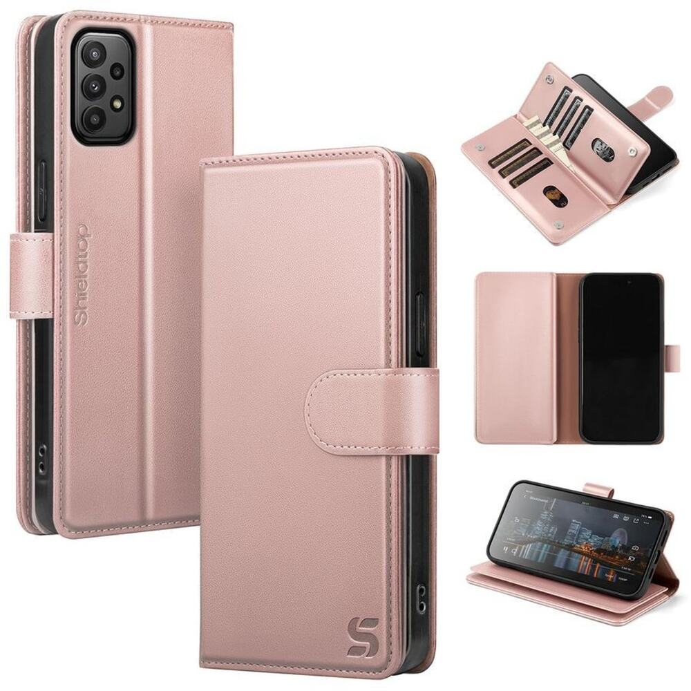 Samsung Galaxy A53 5G Wallet Case with Card Holder Leather Women Rose Gold
